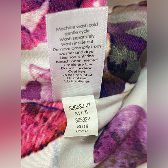 Athleta Mudra Multicolor Watercolor Floral Bra and Leggings Set Size S/M - Picture 9 of 13